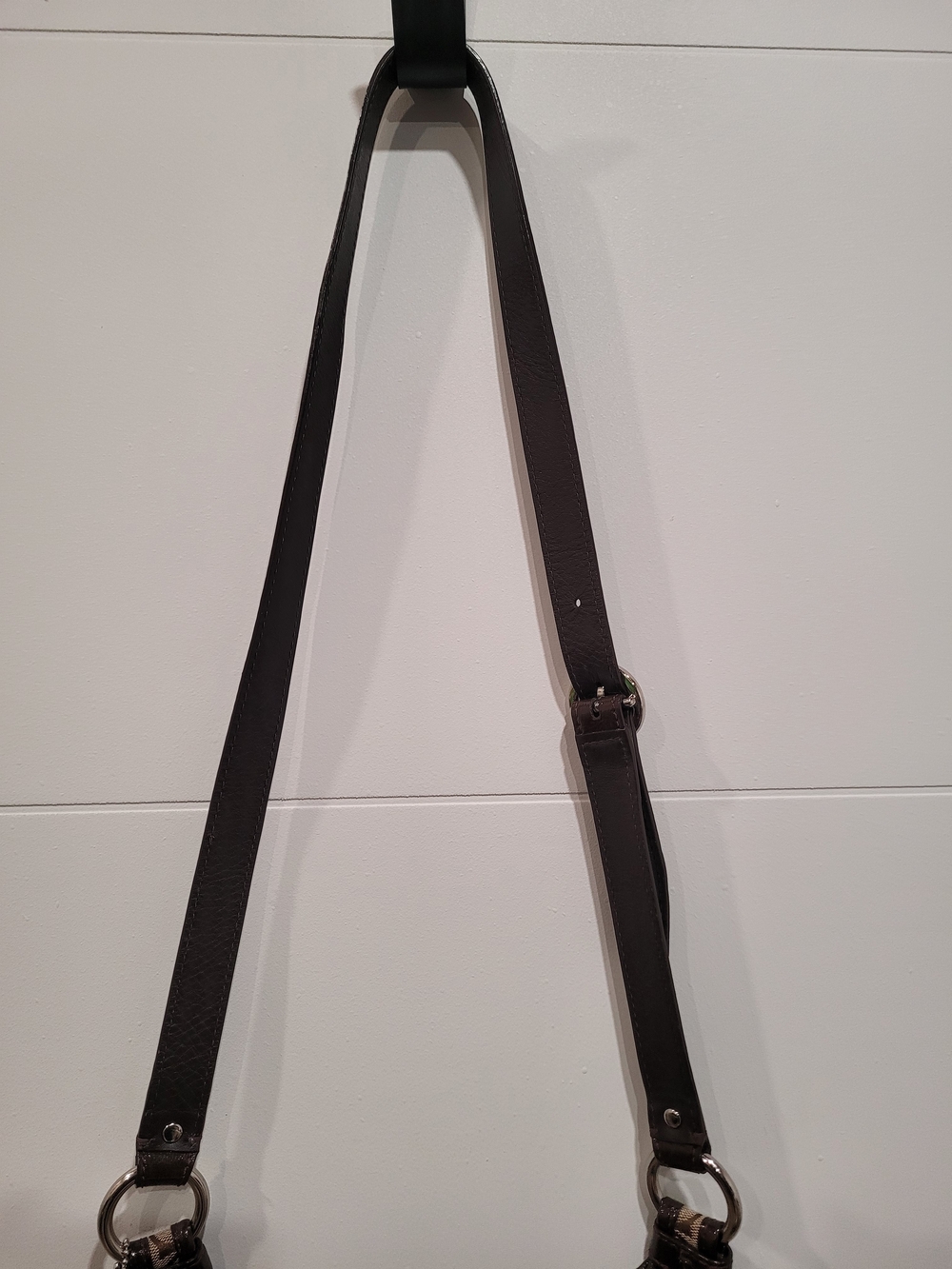 Coach Coco/Chocolate Brown Signature Canvas Classic TurnLock Crossbody Bag - Picture 7 of 11